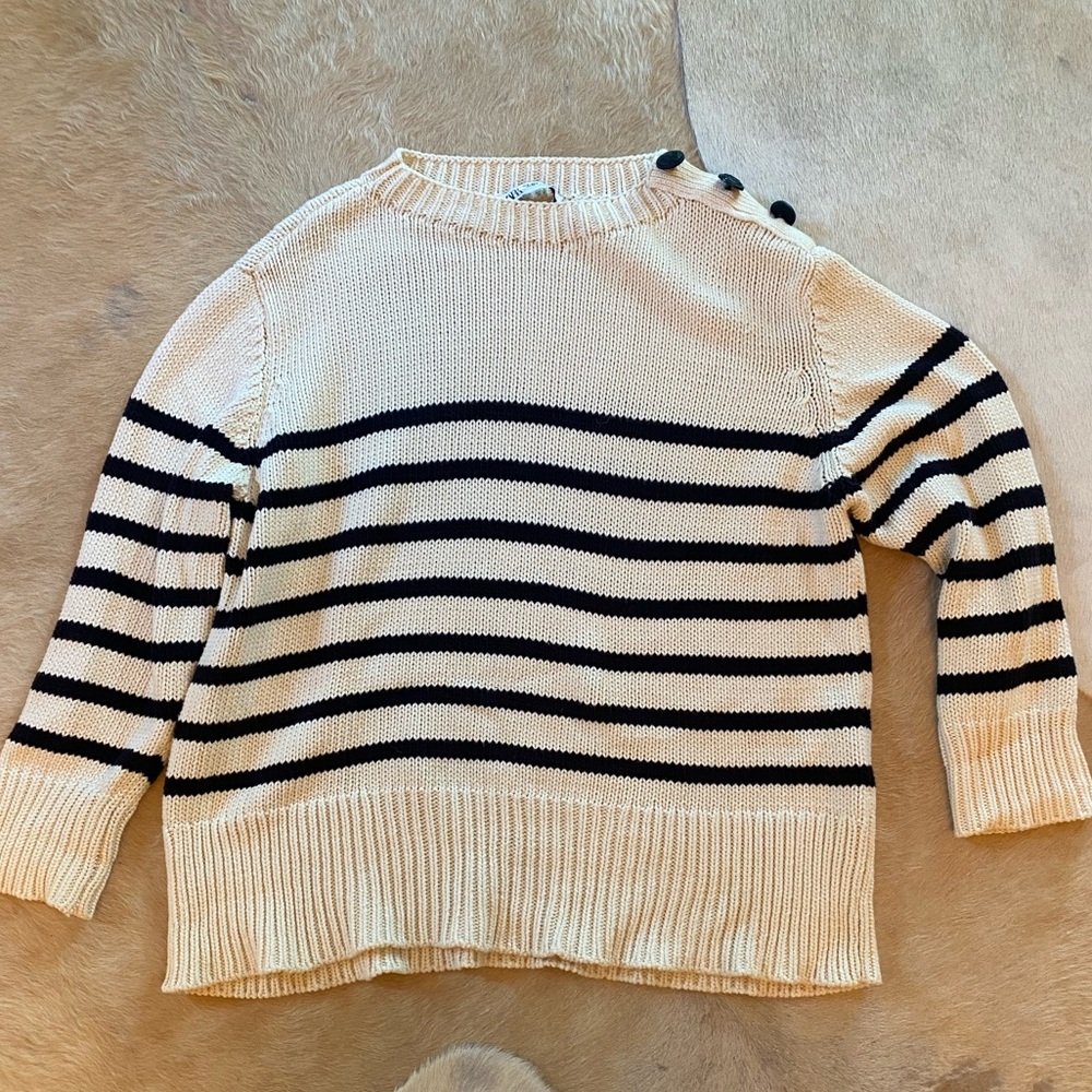 Zara Knit Stripes Oversized Sweater